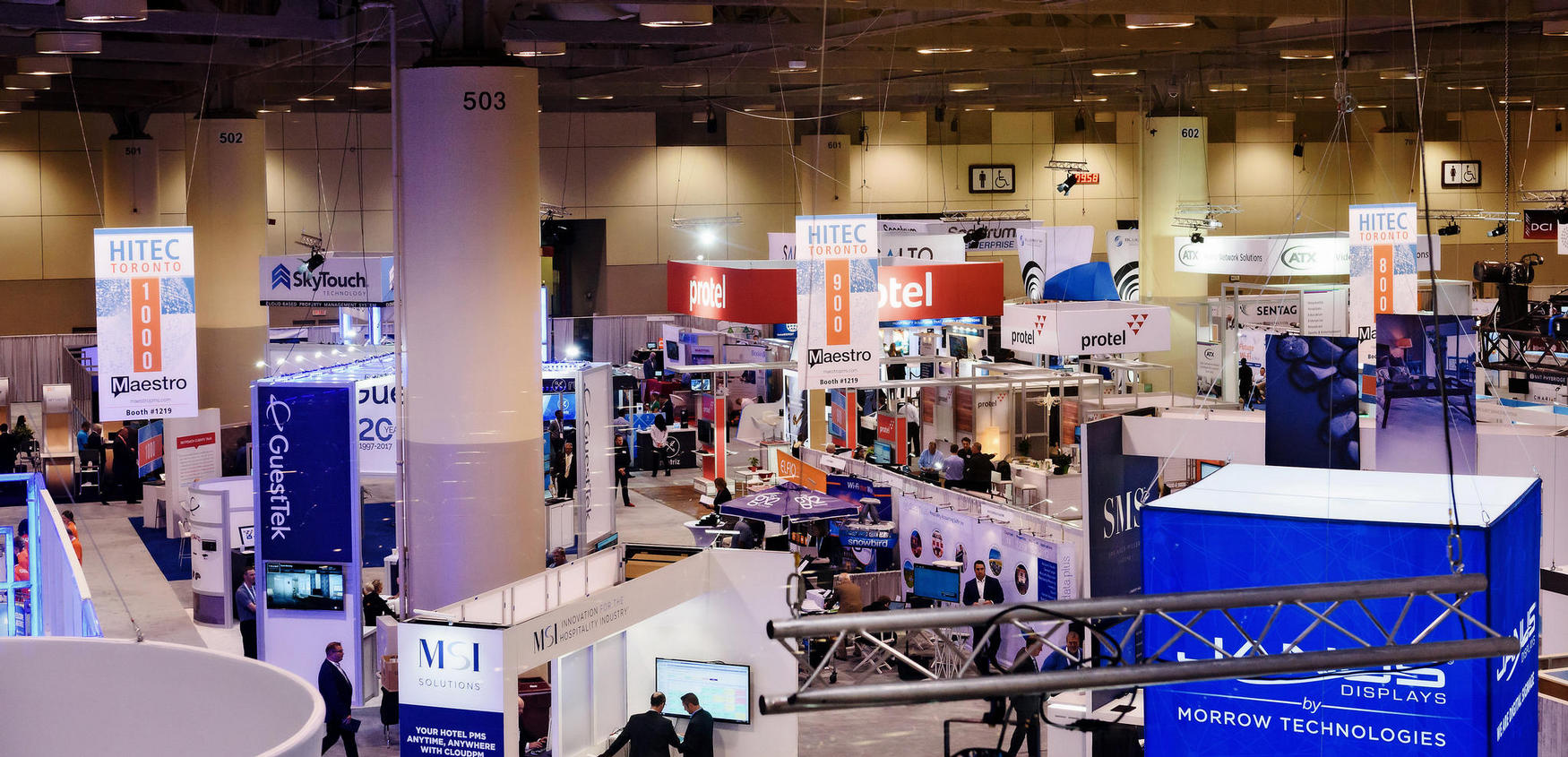 HITEC hospitality tech show exhibitors