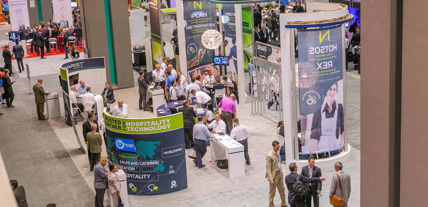 HITEC 2016 hospitality event exhibitor floor plan