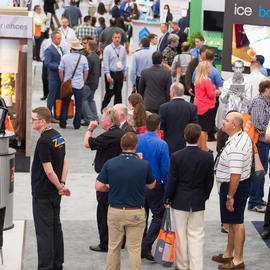 crowd gathering at hitec conference