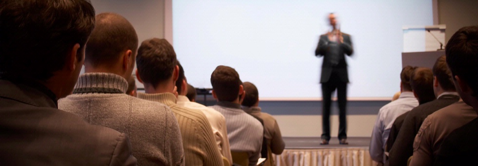 Speaker at hospitality conference